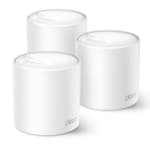 AX3000 Whole Home Mesh Wi-Fi 6 SystemSPEED: 574 Mbps at 2.4 GHz + 2402 Mbps at 5 GHzSPEC: 2× Internal Antennas, 3× Gigabit Ports (WAN/LAN auto-sensing), 2 Streams and HE160 for 5GHzFEATURE: Deco App, Router/AP Mode, IPv6, IPTV, HomeShield (Parental