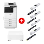 Imprimante Laser IR C3326i MFP+ TONER C-EXV65 BK (17500 p),Y/C/M(11000 p)+ Plain Pedestal Type-S3