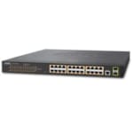 SWITCH MANAGED 24 PORTS Niv2 10/100/1000 PoE+  2 PORTS 100/100 SFP Géré