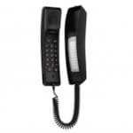 Téléphone IP pour Hôtel Noir 2 Lignes SIP Mural