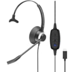 Micro-Casque Monaural UC Connexion USB-C Cordon USB C-LX