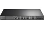 Tplink JetStream™ 28-Port Gigabit L2+ Managed Switch with 24-Port PoE+PORT: 24× Gigabit PoE+ Ports, 4× Gigabit SFP Slots, RJ45/Micro-USB Console PortSPEC: 802.3at/af, 384 W PoE Power, 1U 19-inch Rack-mountable Steel CaseFEATURE: Integration with Oma