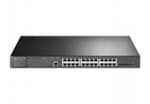 Tplink JetStream™ 24-Port Gigabit and 4-Port 10GE SFP+ L2+ Managed Switch with 24-Port PoE+PORT: 24× Gigabit PoE+ Ports, 4× 10G SFP+ Slots, RJ45/Micro-USB Console PortSPEC: 802.3at/af, 384 W PoE Power, 1U 19-inch Rack-mountable Steel CaseFEATURE: In