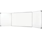 TABLEAU MAGNÉTIQUE BLANC 1.00M X 4.00M AVEC VOLETS LATÉRAUX RABATTABLES VISIOTEK