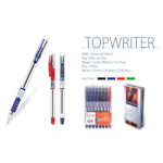 Stylo à bille TOP-WRITER noir en boite de 10 unités