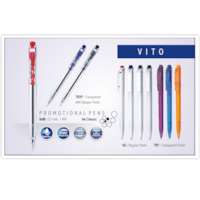 Stylo à bille VITO TR noir en distributeur de 35 unités