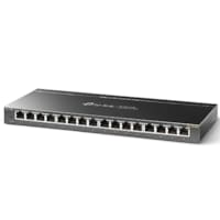 Tplink 16-Port Gigabit Easy Smart Switch, 16 Gigabit RJ45 Ports, Desktop Steel Case, MTU/Port/Tag-based VLAN, QoS, IGMP Snooping, Web/Utility Management