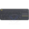 Clavier sans fil avec pavé tactile intégré Wireless Touch Keyboard K400 Plus Noir (AZERTY, Français) 920-007129
