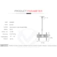 Support Plafond Plat ou Incliné pour Ecrans 32-65