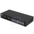 Commutateur de Bureau 16 Ports 10/100/1000 Mbps RJ45 Non Géré Boîtier en Acier RG-ES116G
