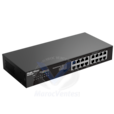 Commutateur de Bureau 16 Ports 10/100/1000 Mbps RJ45 Non Géré Boîtier en Acier RG-ES116G