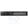 Commutateur de Bureau 16 Ports 10/100/1000 Mbps RJ45 Non Géré Boîtier en Acier RG-ES116G
