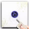 BOUTON POUSSOIR TACTILE MOTIF BLANC+TELECOMMANDE D3113