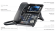 Téléphone de Bureau Monochrome, LCD 168x41 Version à 6 et 12 boutons (fixe) LCD rétro-éclairé MWI multicolore ITK-8LCX
