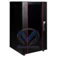 Armoire DYNAmic 600/600 19" avec Porte en Verre 22U LN-FS22U6060-BL