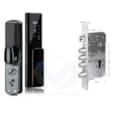 SERRURE DE PORTE INTELLIGENTE Wi-Fi: WIFI TUYA+EMPREINTE+RFID NFC+CODE+CLES DI-T07B