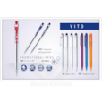 Stylo à bille DIGNO VITO TR noir en distributeur de 35 unités VITO-NOI
