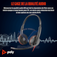 HP Poly BW 3220 Stereo USB-C HS +USB-C/A 8X228AA