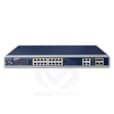 Switch géré combiné L2 + 16 ports 10/100 / 1000BASE-T 802.3at PoE + 4 ports Gigabit TP / SFP WGSW-20160HP