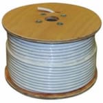 Câble double blanc avec jacket KX7+Power bobine 100m