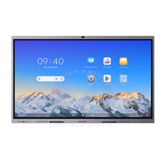 Ecran Tactile Interactif 86" UHD 4K AVEC CAMERA INTEGREE Certifié EDLA DS-D5C86RB/B2L