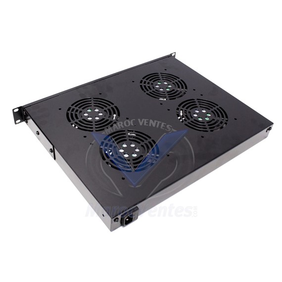 SERVEUR DE 4 VENTILATEURS 220 VOLTS MODULE DE VENTILATEUR CONTRÔLÉ PAR THERMOSTAT ANALOGIQUE INFO_GM-FANS4AT