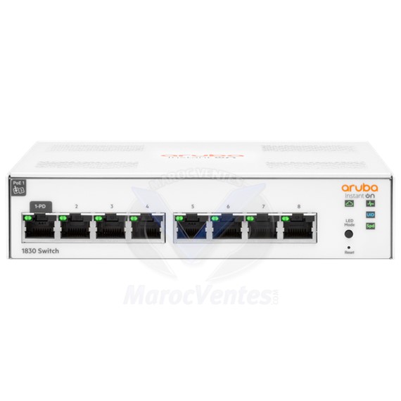 Switch Instant On 1830 8 Ports Géré L2 JL810A