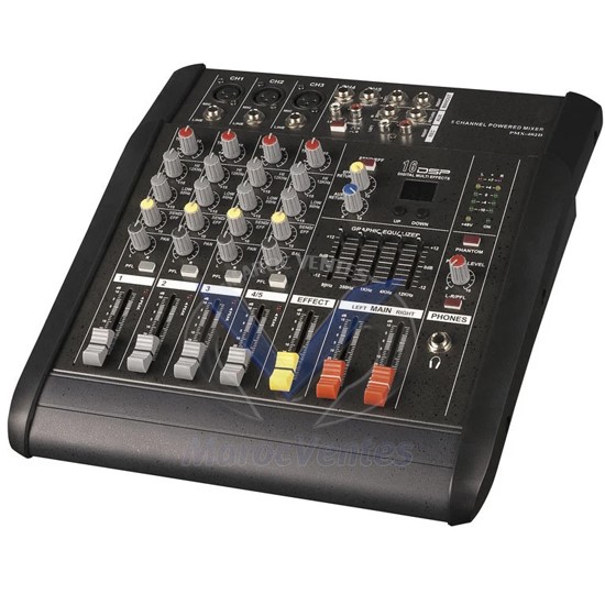 TABLE DE MIXAGE AMPLIFIEE PHONIC PMX-402D-USB