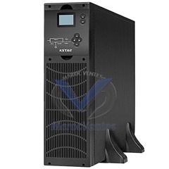 Onduleur UPS Monophasé de 10 KVA PF= 1,0. Avec Rack Batterie d’autonomie 60min