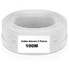 CABLE D ALARME 3 PAIRES BOBINE 100M 6 X 0.22 BLANC