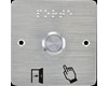 BOUTON DE SORTIE CARRE EN INOX SANS CONTACT 12V NO/NC/COM OP19D