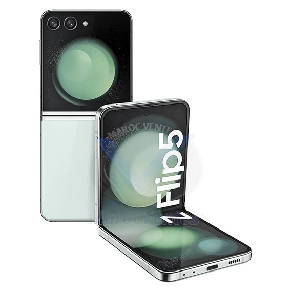 Smartphone Galaxy Flip 5 Mint 6.7" Snapdragon8 8Go 256Go Android 5G 10Mpx12Mpx12Mpx SM-F731BLGAMWD