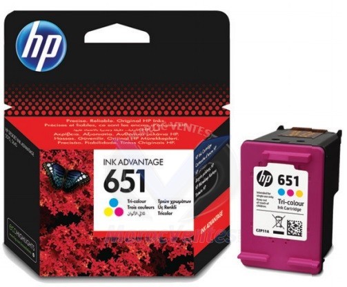 HP 651 Tri-color Original Ink Advantage Cartridge C2P11AE