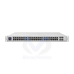 Switch 48-Port PoE+ Géré L2/L3 Gigabit Ethernet (10/100/1000) Connexion Ethernet, supportant l'alimentation via ce port (PoE) 1U Argent