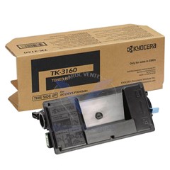 Toner original noir pour Imprimante Kyocera Ecosys P3145dn (TK-3160) TK-3160