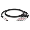 Câble Direct Attach Copper (DAC) HPE X240 QSFP+ vers 4 x SFP+ 3m