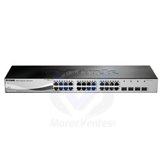 Smart switch 24 ports Gigabit PoE + 4 ports Combo SFP