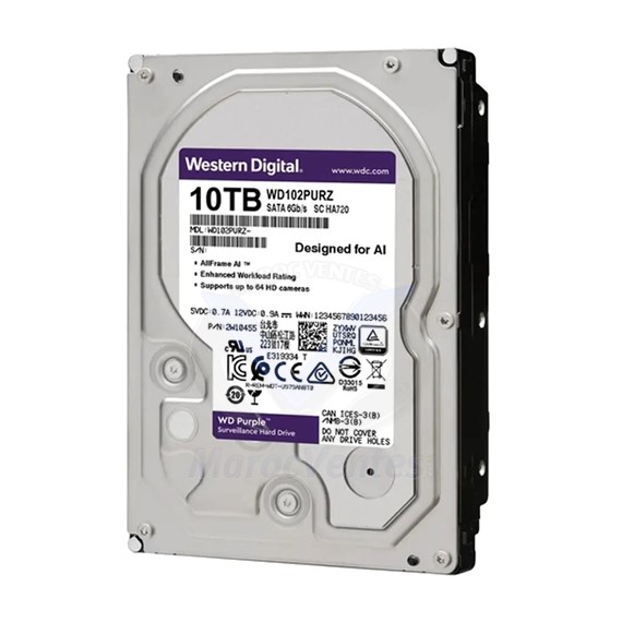 WESTERN DIGITAL Purple Disque Dur Interne d