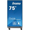 TOTEM AFFICHAGE DYNAMIQUE 75  4K UHD AVEC ROULETTES 24/7