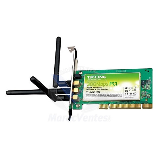 Carte PCI sans fil Wi-Fi N 300 Mbps 3T3R TL-WN951N