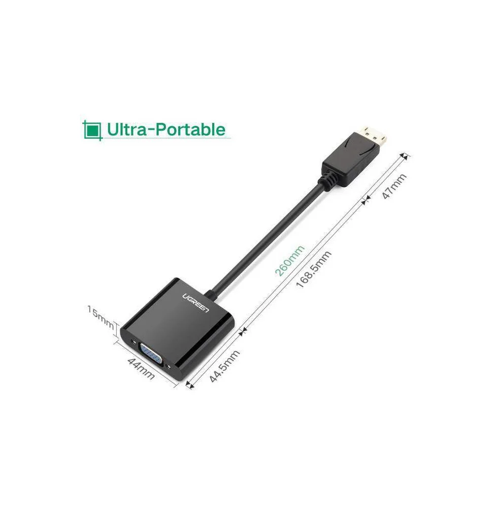 Ugreen DP Male To VGA Female Converter 1080P 60Hz 20415